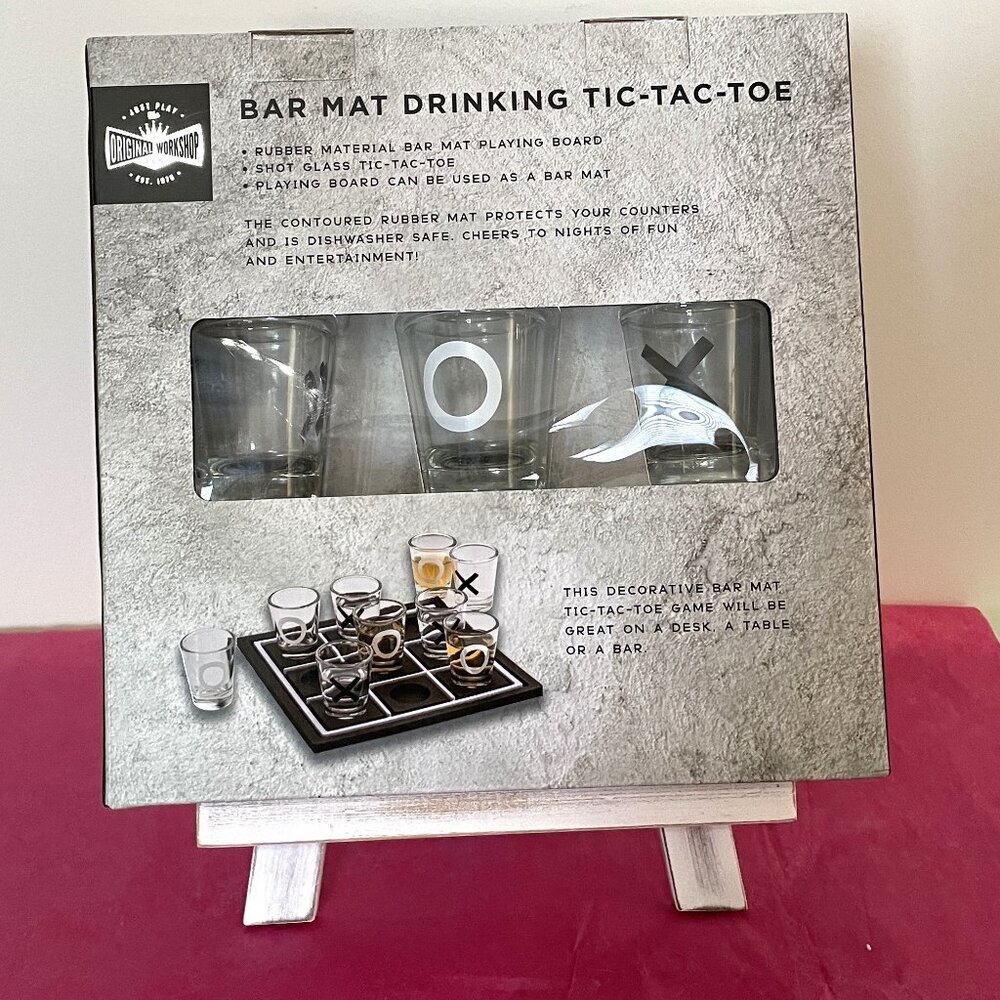 Samsonico Bar Mat Tic-Tac-Toe Game - Picture 3 of 8